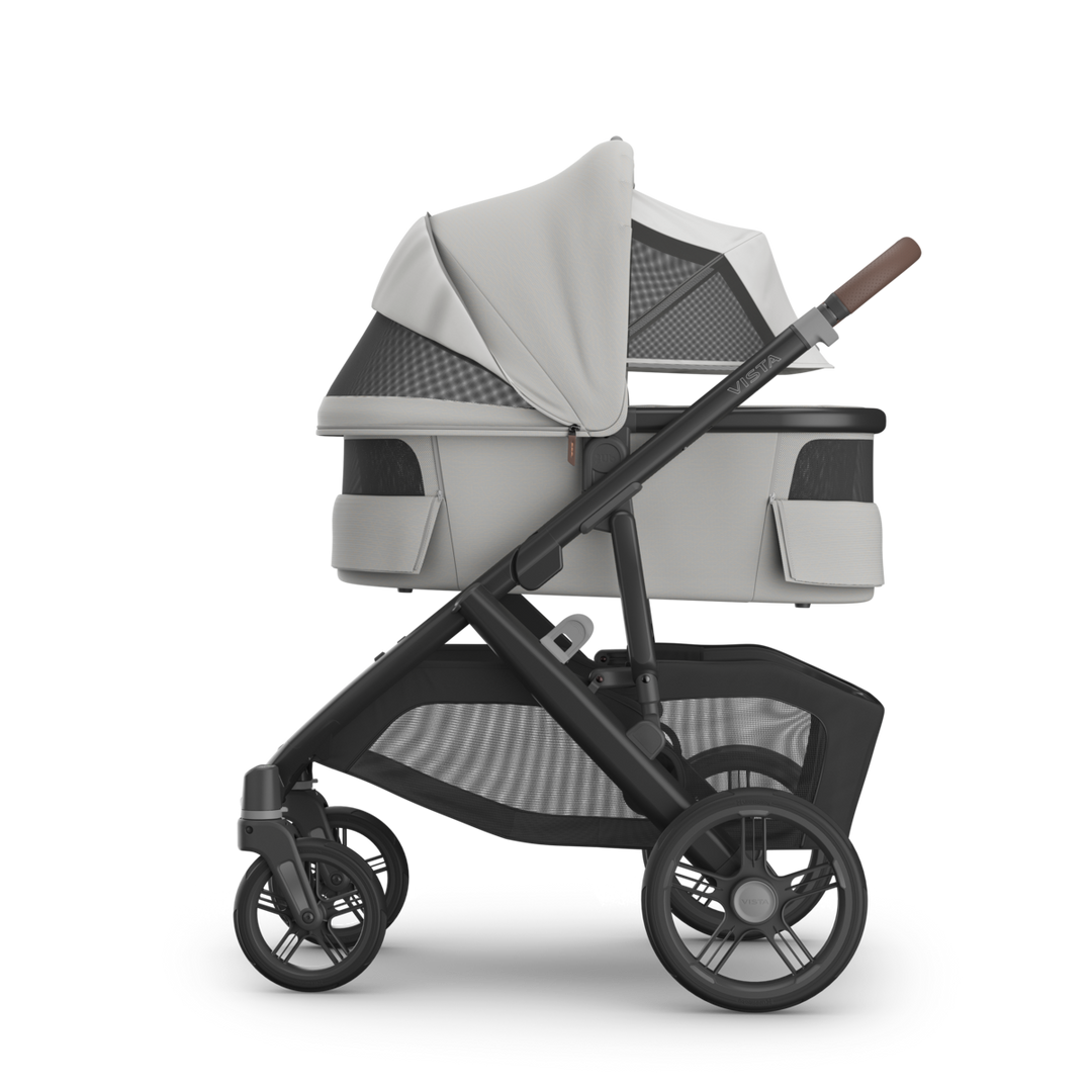 UPPAbaby Vista V3 Stroller + Bassinet V3 Bundle - Savannah (Pearl Gray Jacquard)