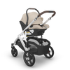 UPPAbaby Vista V3 Travel System Bundle (Stroller / Bassinet / Aria V2) - Declan (Oat Melange/Silver Frame/Chestnut Leather)