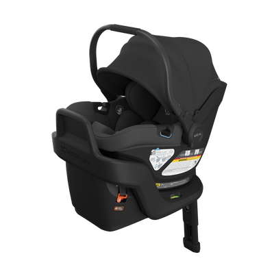 UPPAbaby Aria V2 Infant Car Seat and Base, Jake (Charcoal) - New (Torn Packaging)
