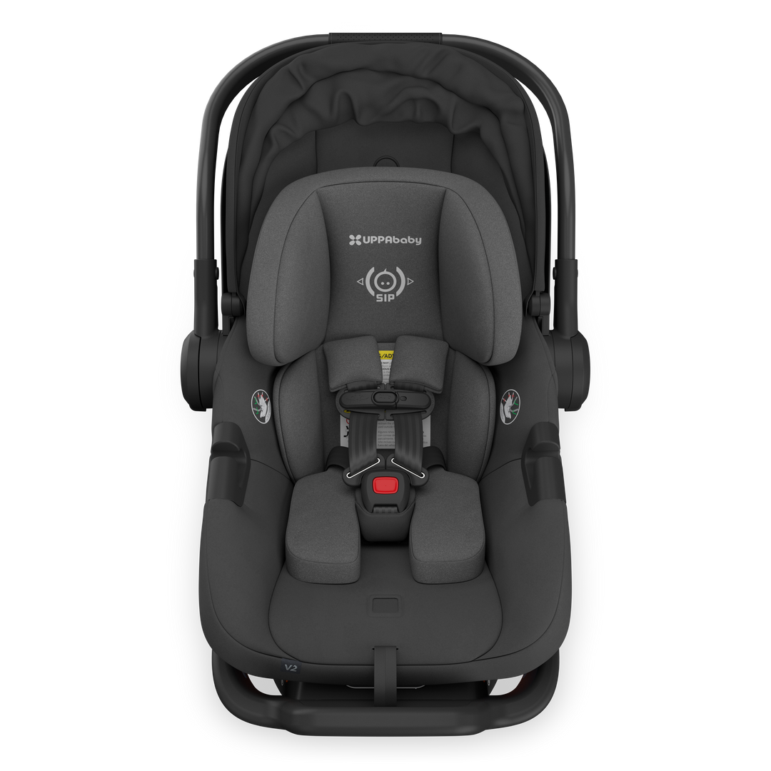 UPPAbaby Aria V2 Infant Car Seat and Base, Jake (Charcoal) - New (open box)