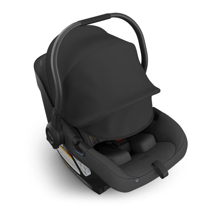 UPPAbaby Aria V2 Infant Car Seat and Base, Jake (Charcoal) - New (open box)