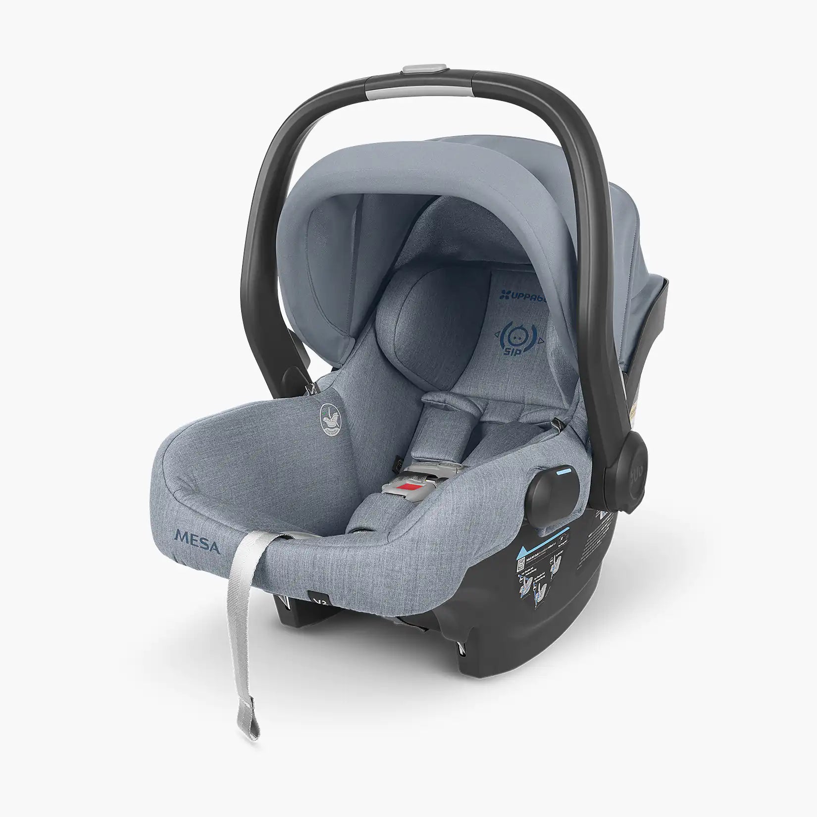 (NEW - See Details) UPPAbaby MESA V2 Lightweight Infant Car Seat - Gregory (Blue Melange)