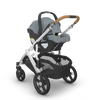 UPPAbaby Vista V3 Stroller + Bassinet + Mesa V3 Bundle - Callum (Stone Blue / Silver Frame / Sand Leather)
