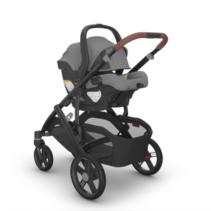 UPPAbaby Vista V3 Travel System Bundle (Stroller/Bassinet/Mesa V3) - Greyson (Charcoal Melange/Saddle Leather)