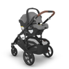 UPPAbaby Vista V3 Stroller + Bassinet + Mesa V3 Bundle - Greyson (Charcoal Melange/Saddle Leather)