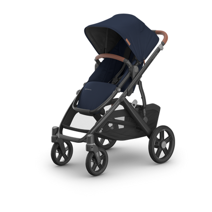 UPPAbaby Vista V3 Stroller - Noa (Navy / Carbon Frame / Saddle Leather)