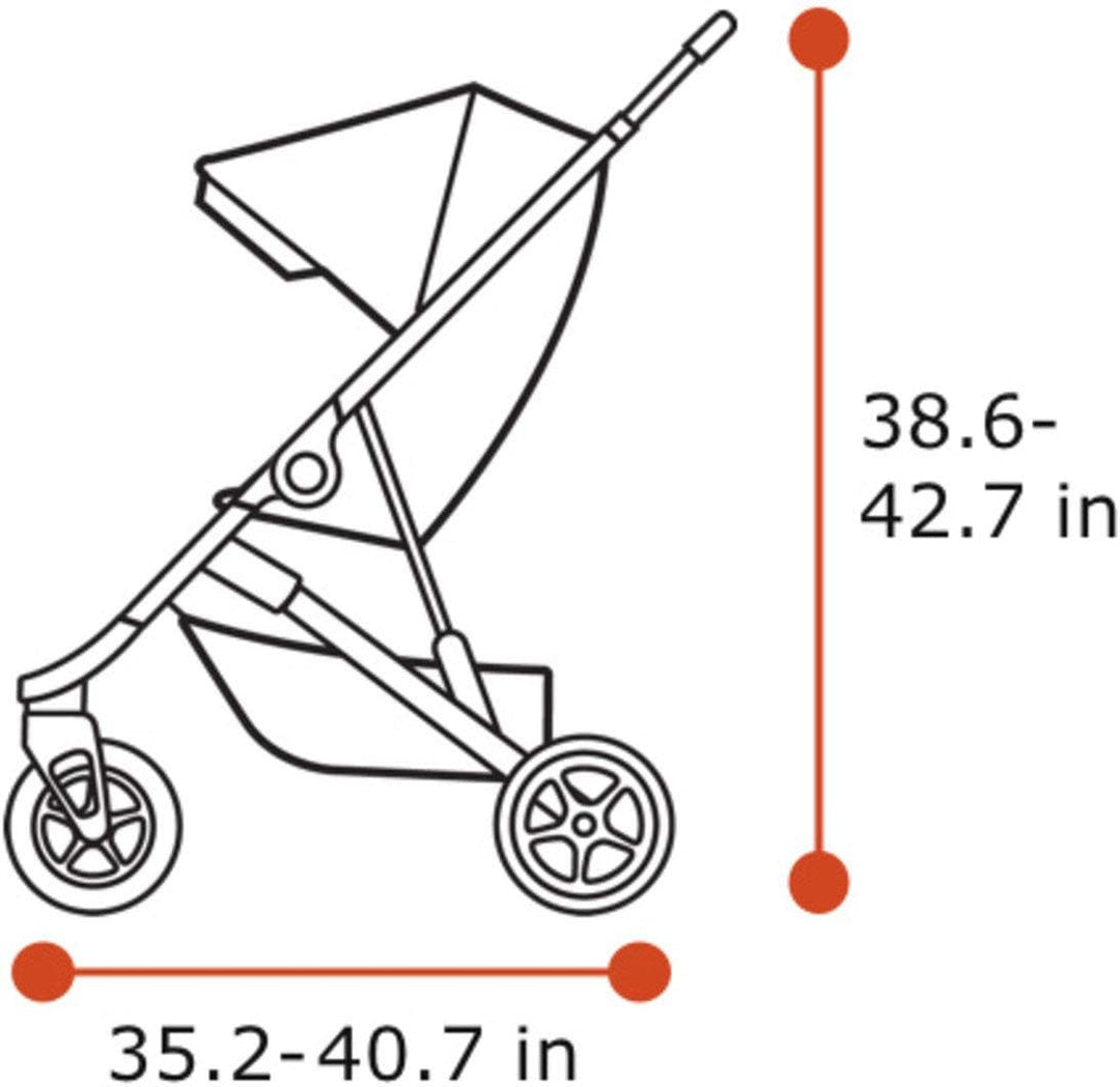 Thule 2025 Spring Stroller + Free Leg Rest - Misty Rose (Pink) (Open box - New)