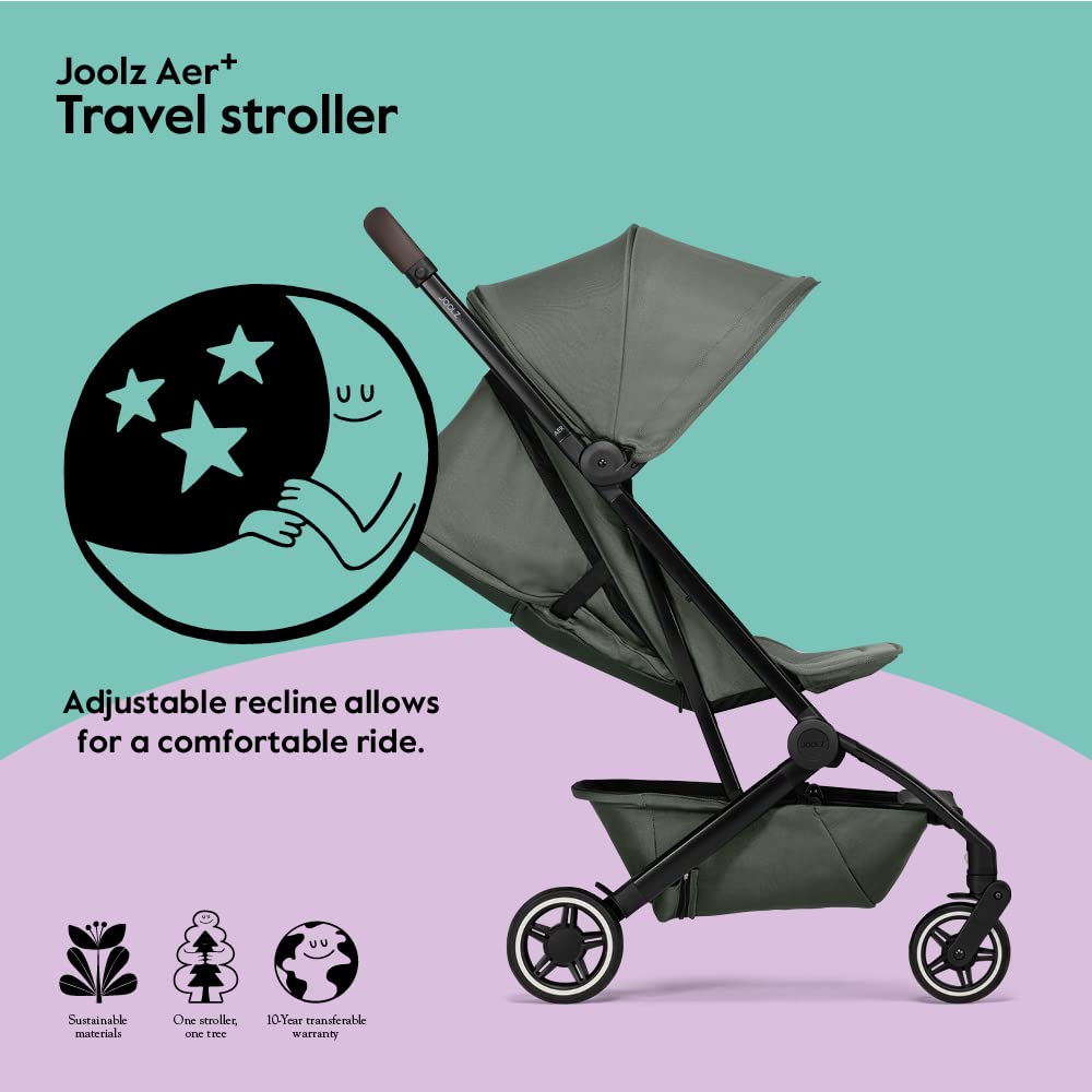 Joolz Aer+ Lightweight Compact Stroller - Mighty Green