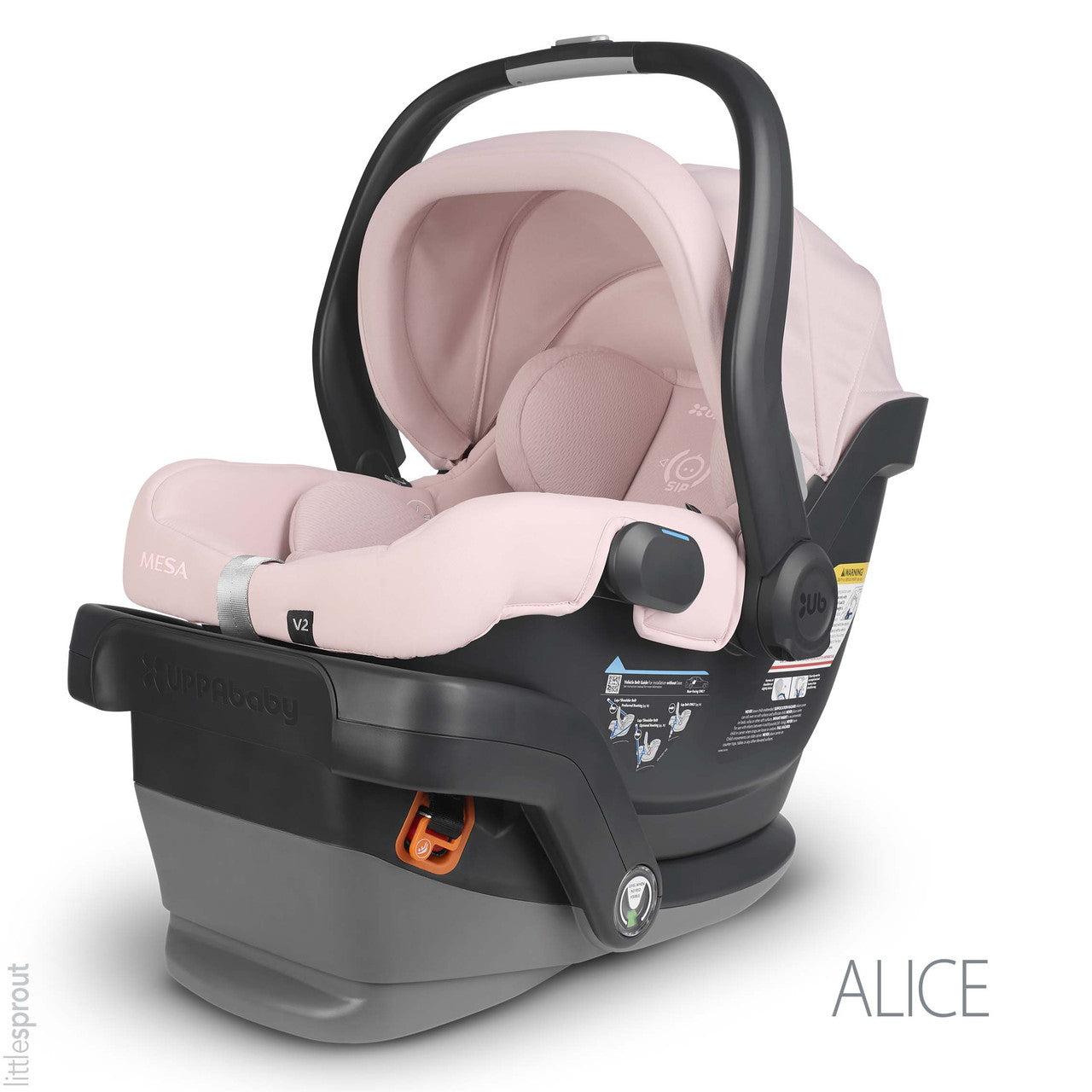 (Open Box - NEW) UPPAbaby Mesa V2 Infant Car Seat & Base - Alice (Dusty Pink)