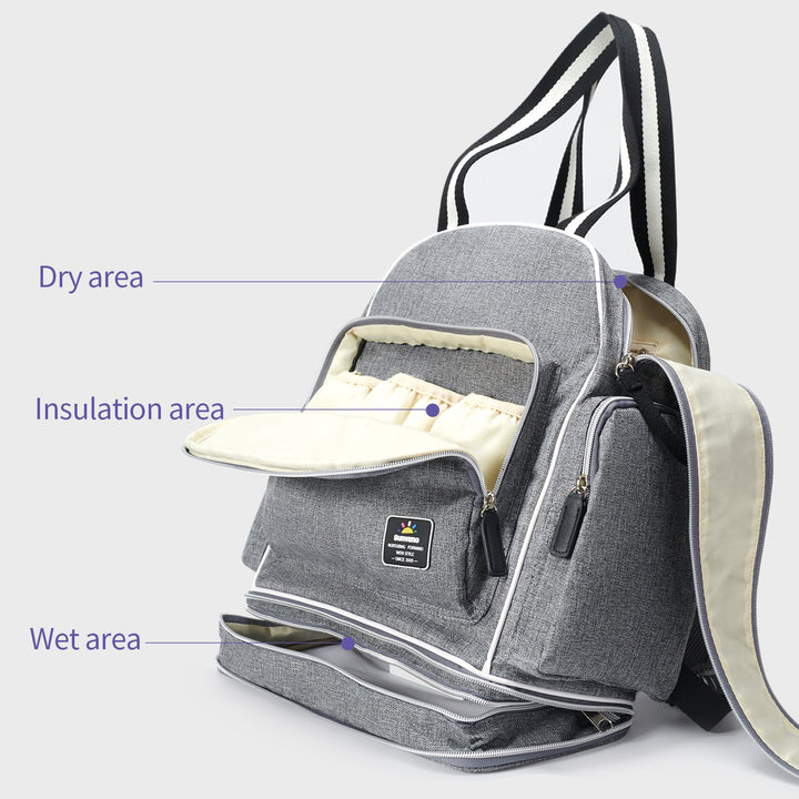Large Capacity Expanding Diaper Bag