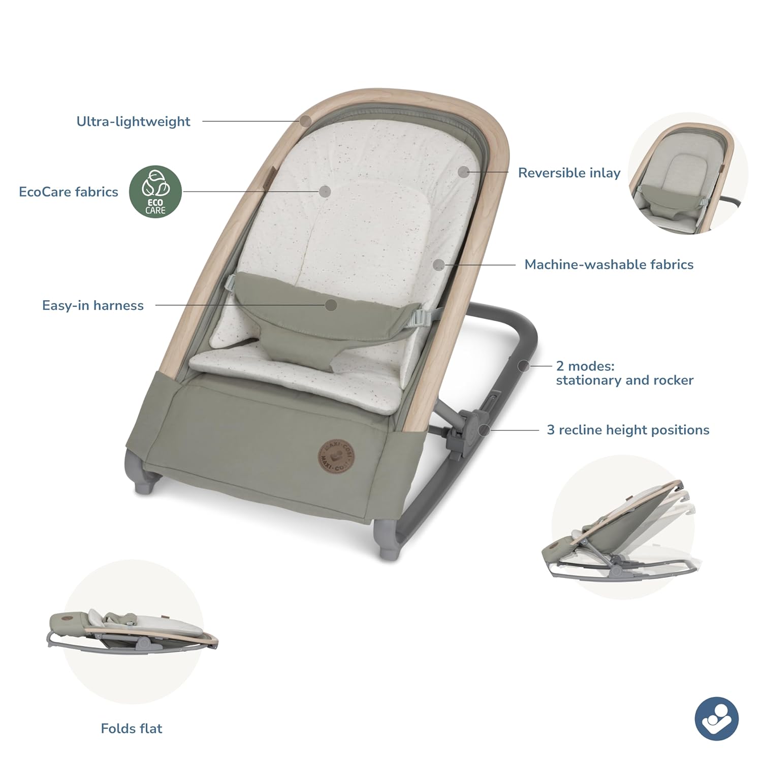 rocker maxi cosi Maxi Cosi Kori 2-in-1 Rocker Classic Green