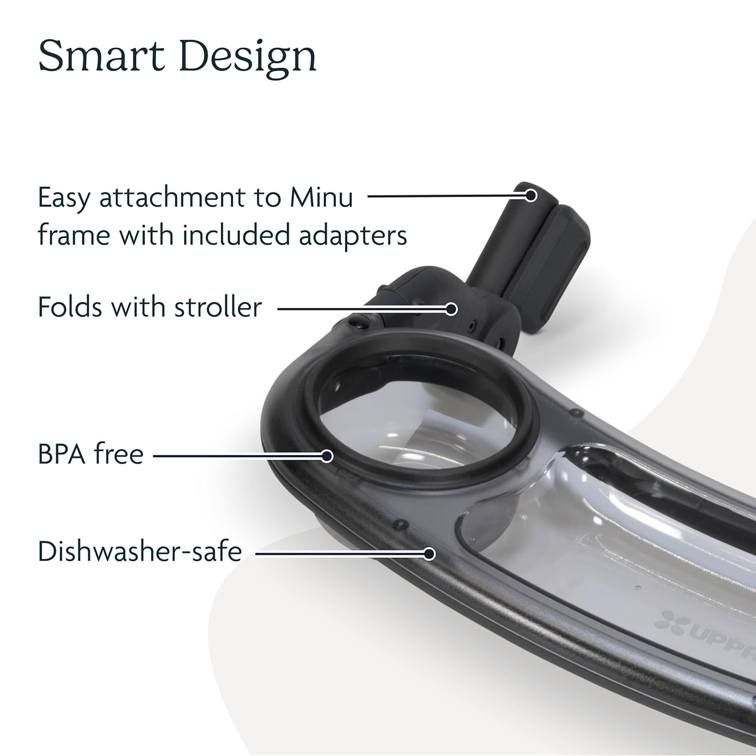 uppababy snack tray adapter Uppababy Minu Stroller Snack Tray In Black