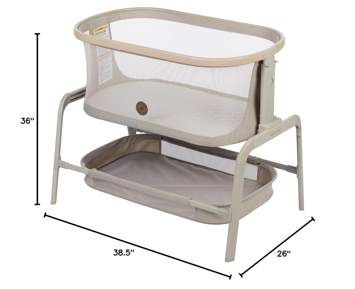 Maxi-Cosi Iora Bedside Bassinet in Classic Oat - image 3