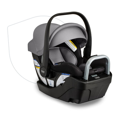 Britax Willow S Infant Car Seat with Alpine Anti-Rebound Base - Graphite Onyx
