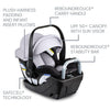 Britax Willow S Infant Car Seat with Alpine Anti-Rebound Base - Glacier Onyx (Open Box - NEW)
