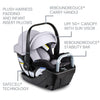 Britax Willow S Infant Car Seat with Alpine Anti-Rebound Base - Glacier Onyx