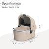 UPPAbaby Bassinet V3 - Declan (Oat Melange/Silver Frame)