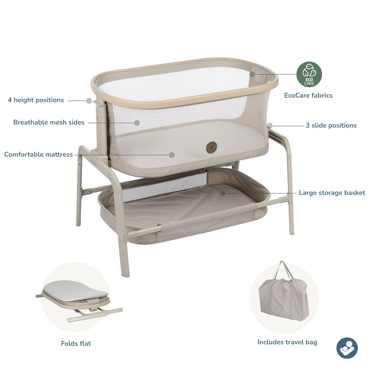 Maxi-Cosi Iora Bedside Bassinet in Classic Oat - image 6