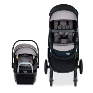 Britax Willow Brook S+ Travel System with Alpine Anti-Rebound Base - Graphite Onyx