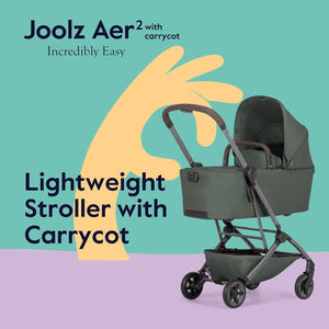 Joolz Aer2 Foldable Bassinet - Forest Green