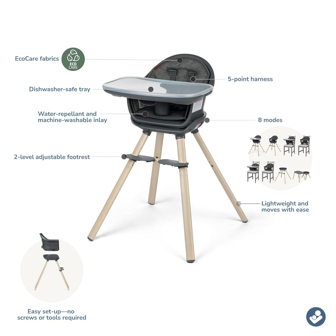 Maxi-Cosi Moa 8-in-1 High Chair in Classic Graphite - image 6