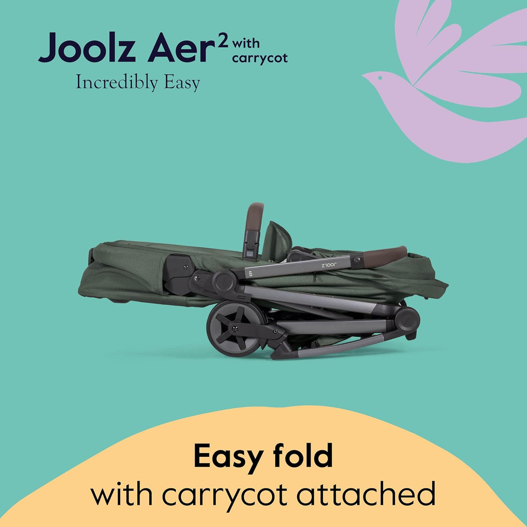 Joolz Aer2 Foldable Cot - Forest Green