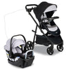 Britax Willow Brook S+ Travel System with Alpine Anti-Rebound Base - Glacier Onyx