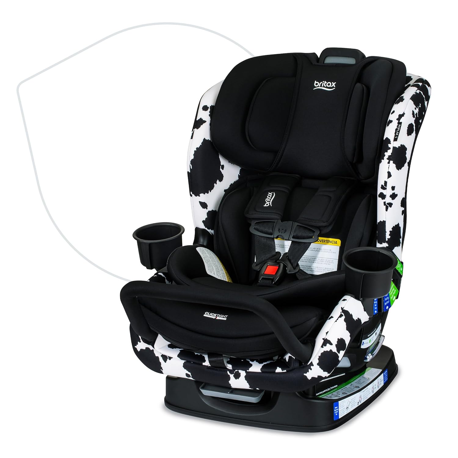 britax belly pad Britax Poplar S Convertible Car Seat Cowmooflage