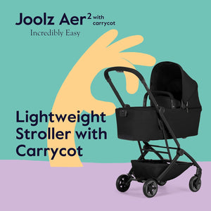 Joolz Aer2 Foldable Bassinet - Space Black