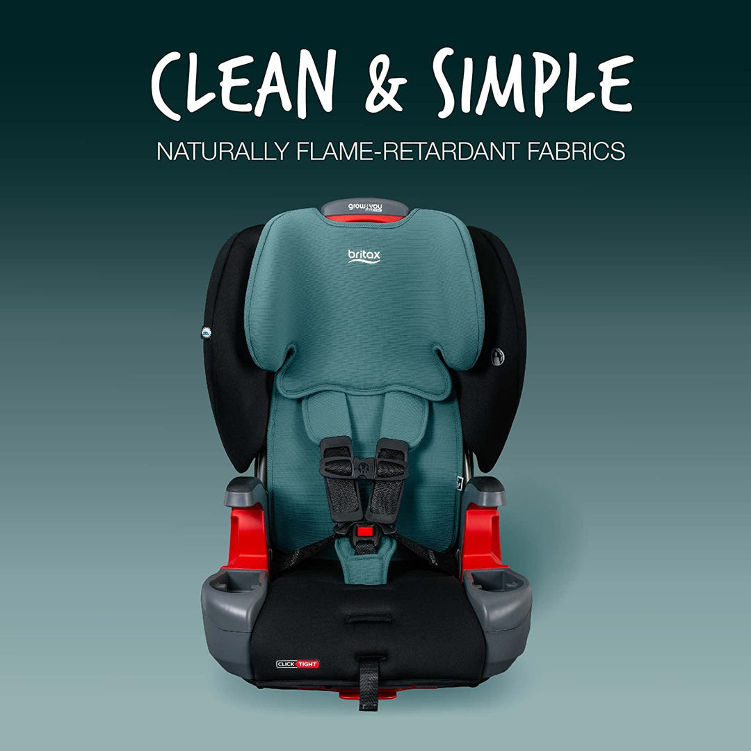 Britax Grow With You ClickTight Harness Booster Car Seat in Green Contour - image 3