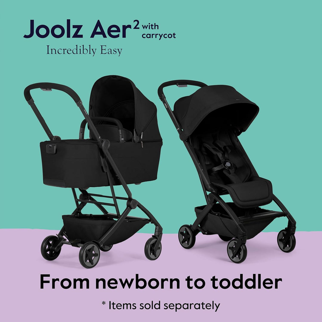 Joolz Aer2 Foldable Cot - Space Black
