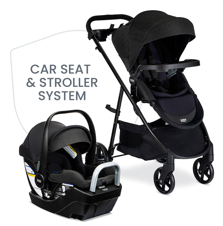Britax Willow Brook S+ Travel System - Raven Black