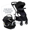 Britax Willow Brook S+ Travel System with Alpine Anti-Rebound Base - Raven Black