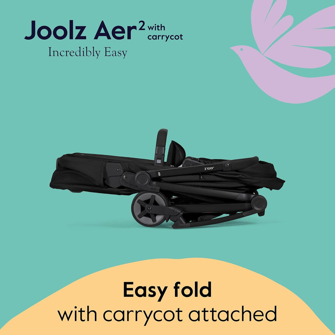 Joolz Aer2 Foldable Cot - Space Black