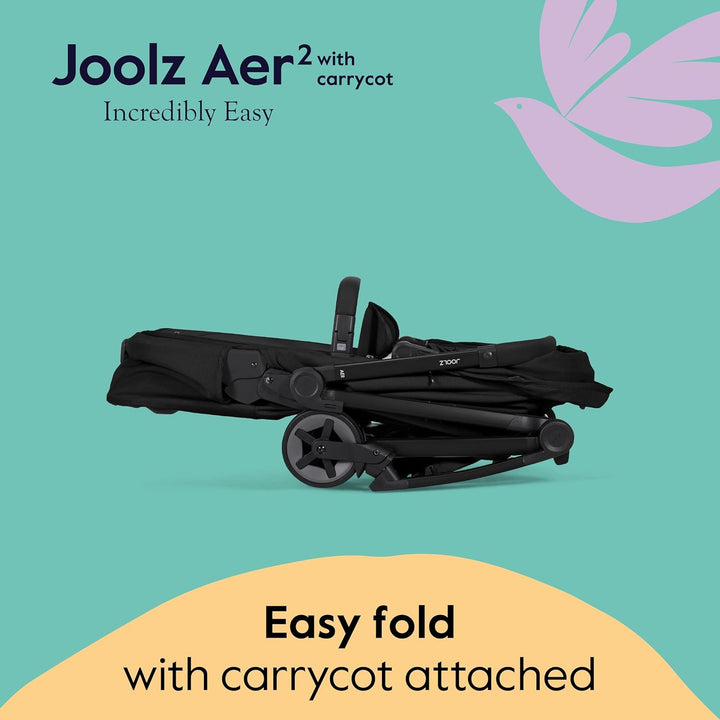 Joolz Aer2 Foldable Cot - Space Black