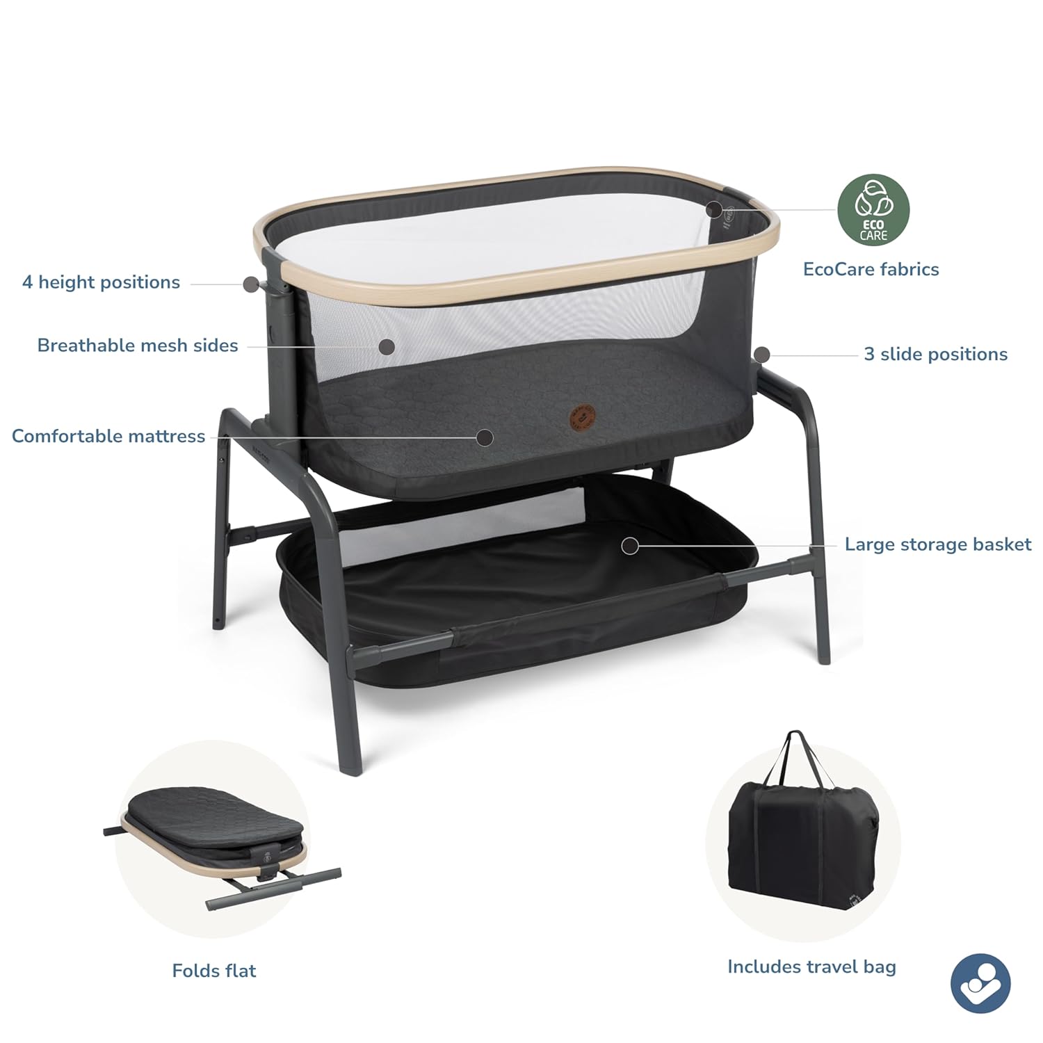 maxi cosi bassinet instructions Maxi-Cosi Iora Bedside Bassinet
