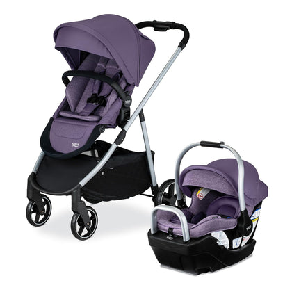 Britax Willow Grove SC Travel System - Pindot Iris