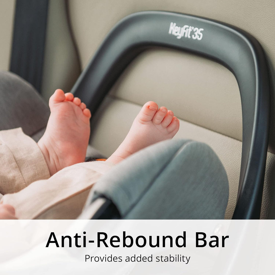 Chicco KeyFit 35 ClearTex Infant Car Seat with Anti-Rebound Bar - Shadow