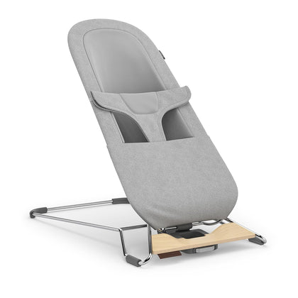 UPPAbaby Mira 2-in-1 Bouncer and Seat - Stella (Grey Melange / Silver Frame / Maple Wood)