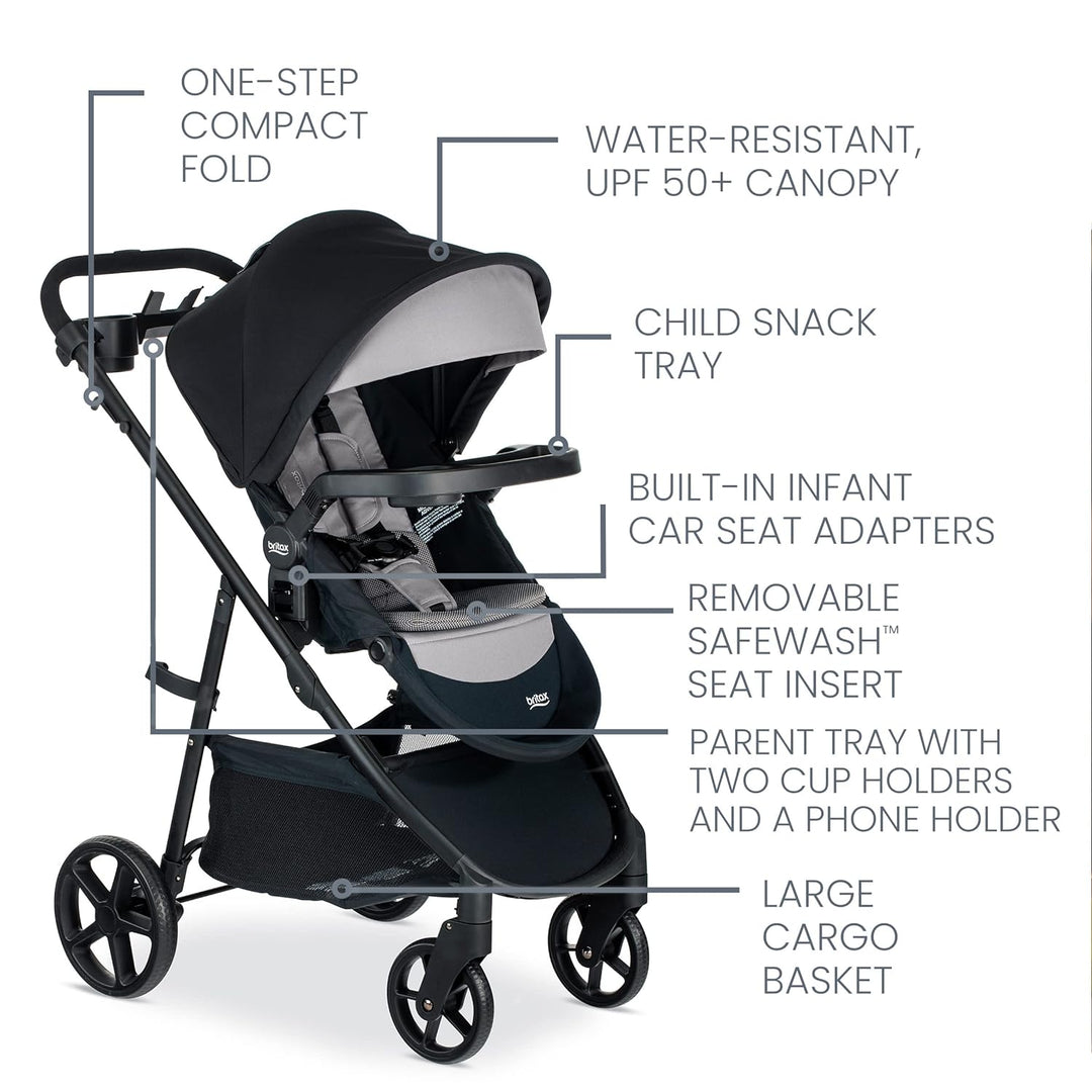 Britax Brook+ Modular Stroller - Graphite Onyx