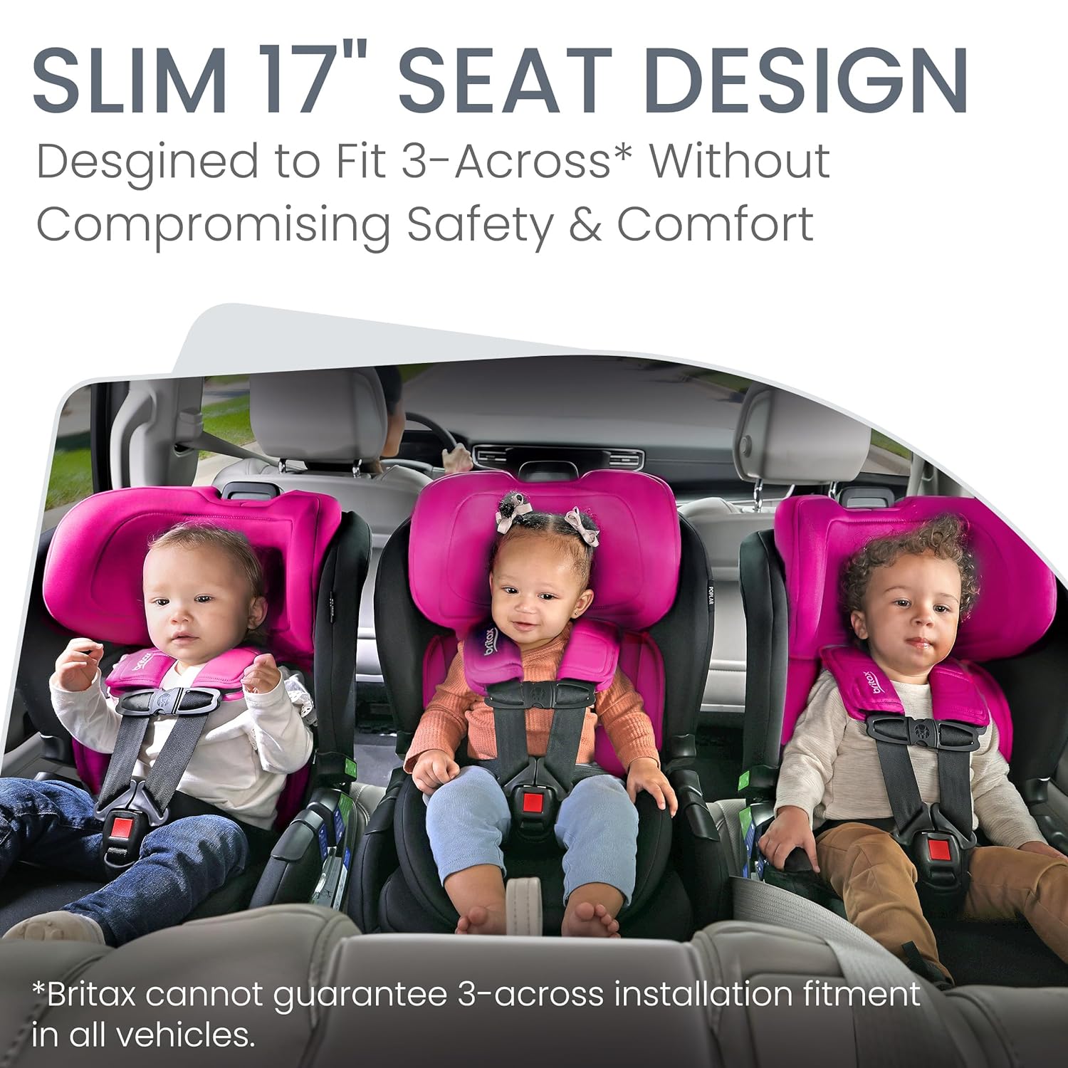 britax 3 across Britax Poplar Convertible Car Seat
