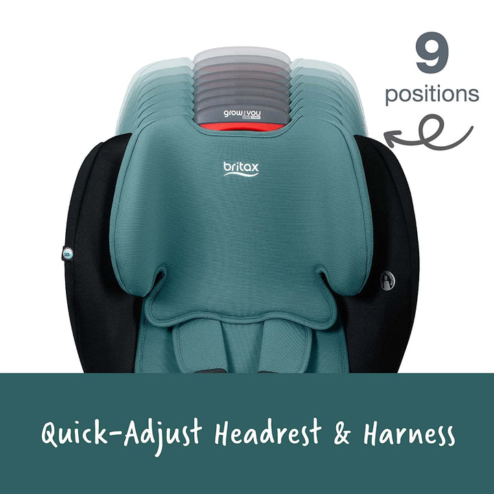 Britax Grow With You ClickTight Harness Booster Car Seat in Green Contour - image 5