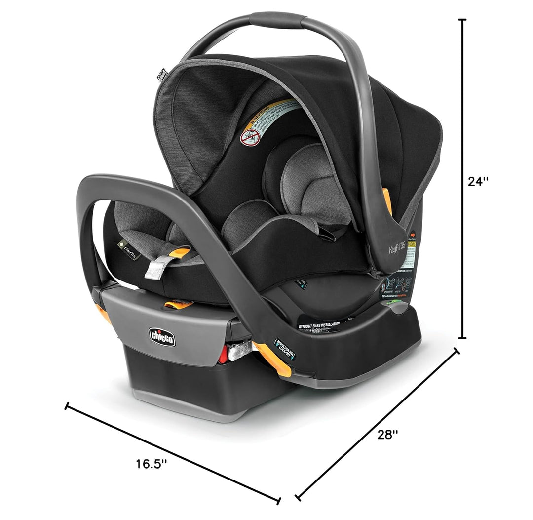 Chicco KeyFit 35 ClearTex Infant Car Seat with Anti-Rebound Bar - Shadow