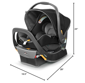 Chicco KeyFit 35 ClearTex Infant Car Seat with Anti-Rebound Bar - Shadow