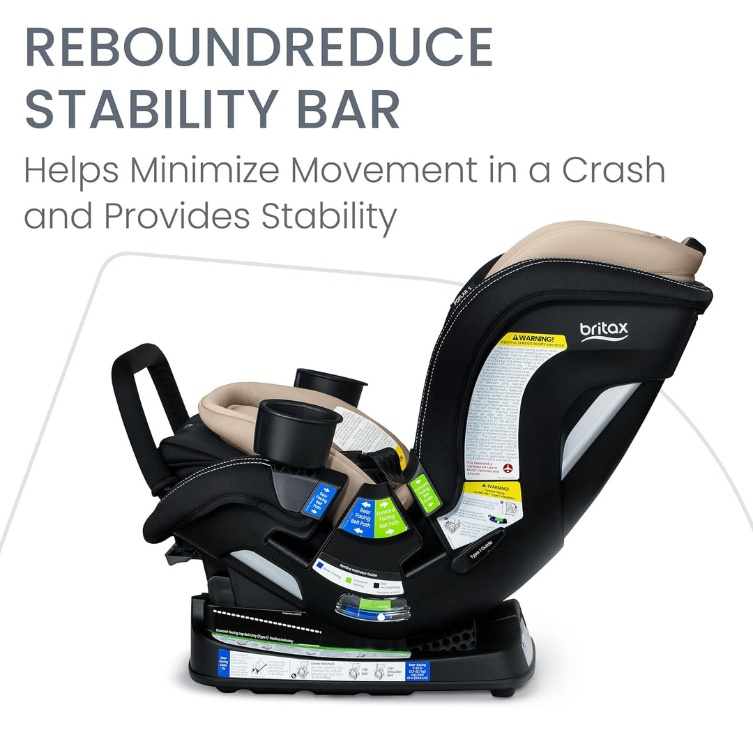 Britax Poplar S Narrow Convertible Car Seat in Sand Onyx - image 6