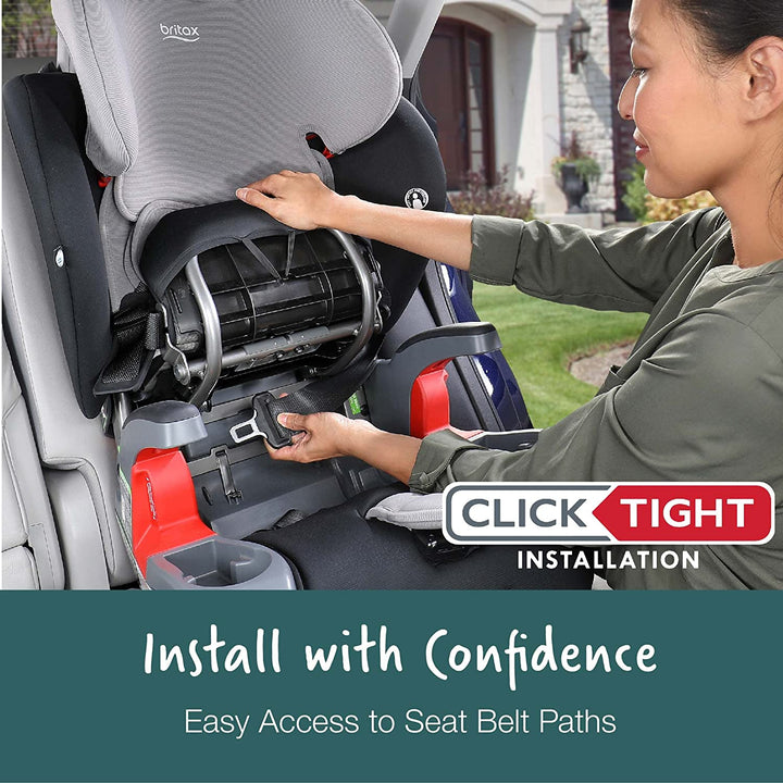 Britax Grow With You ClickTight Harness Booster Car Seat in Green Contour - image 4