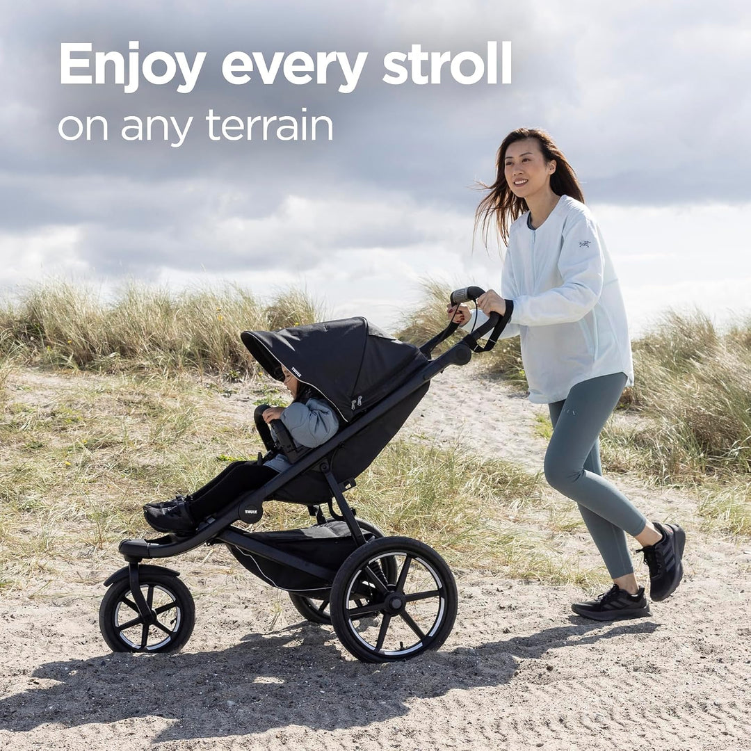 Thule Urban Glide 3 Single Jogging Stroller with NON-Magnetic Buckle - Mid-Blue