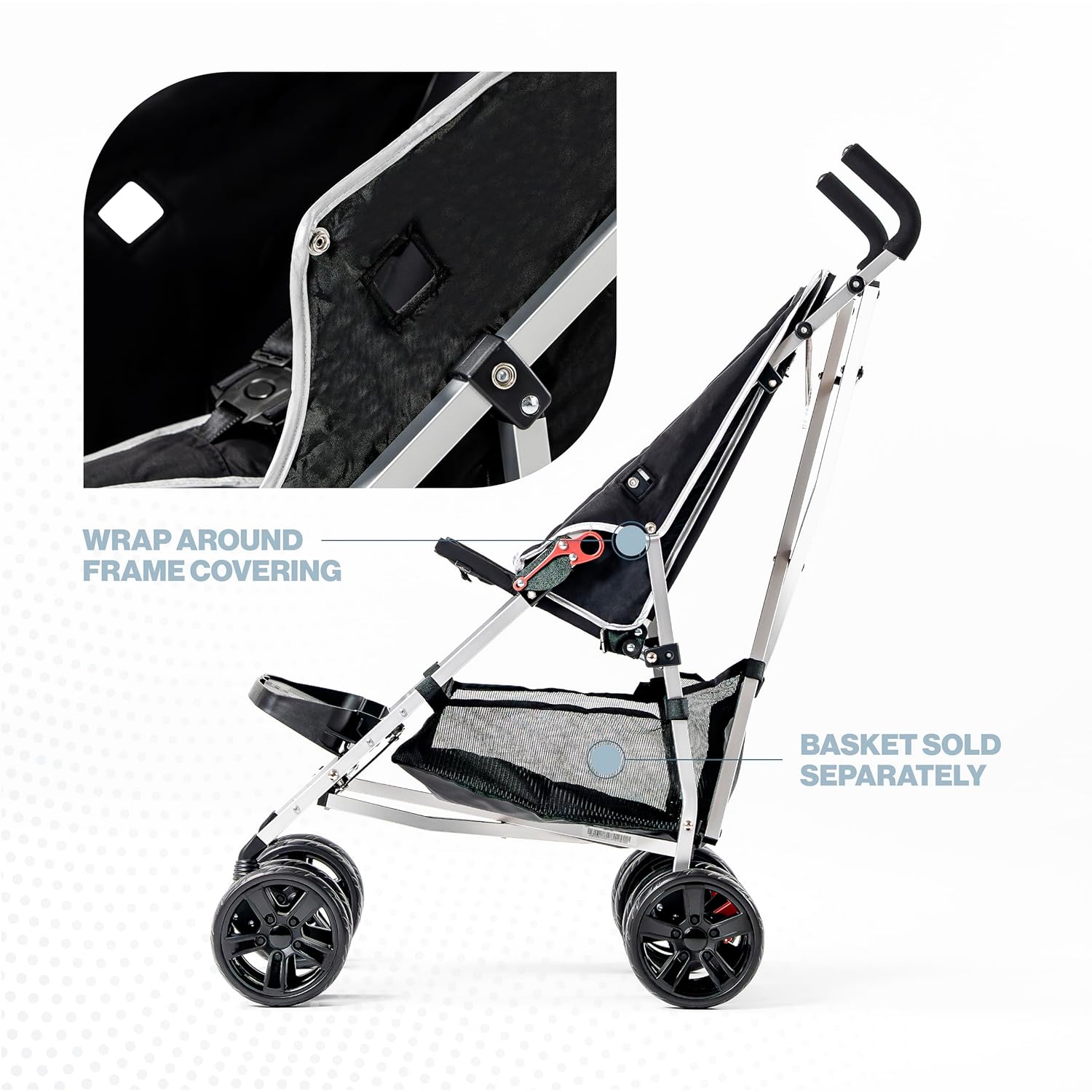 Coche XL Lightweight Special Needs Umbrella Stroller Red