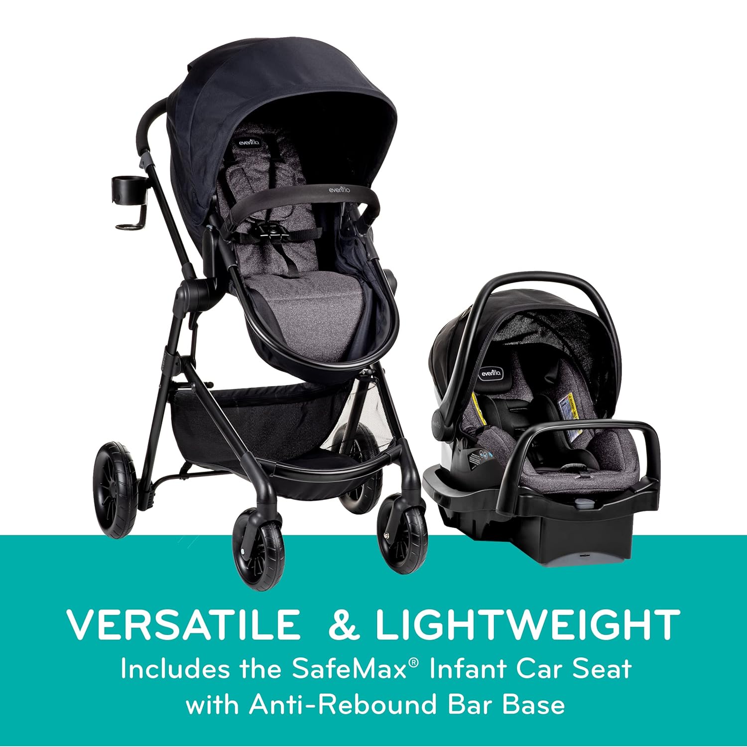 evenflo litemax 35 body pillow Evenflo Pivot Modular Travel System with SafeMax Infant Car Seat