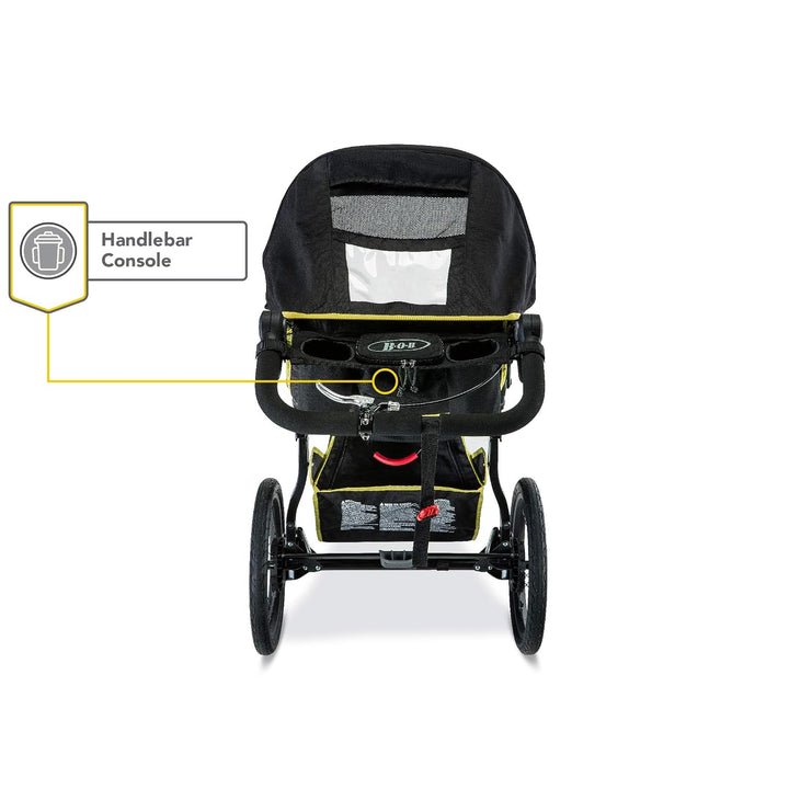 BOB Blaze Citron rear view with included handlebar console and storage